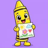 Cartoon mascot for Coloring Pages for Kids Team