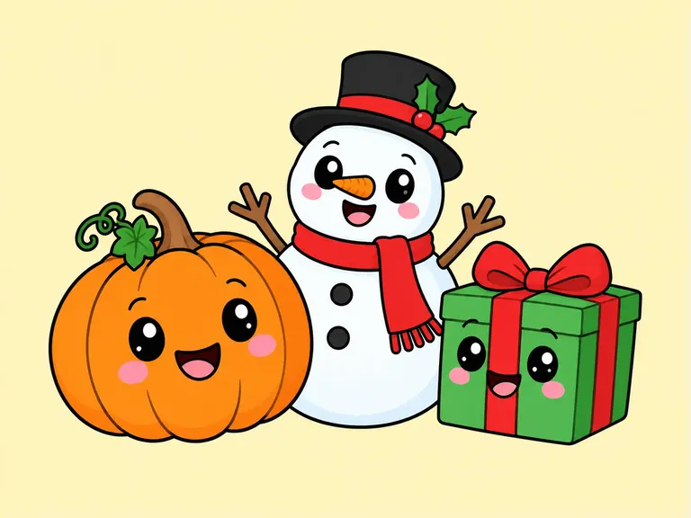 Cartoon illustration for the Holidays & Seasons category