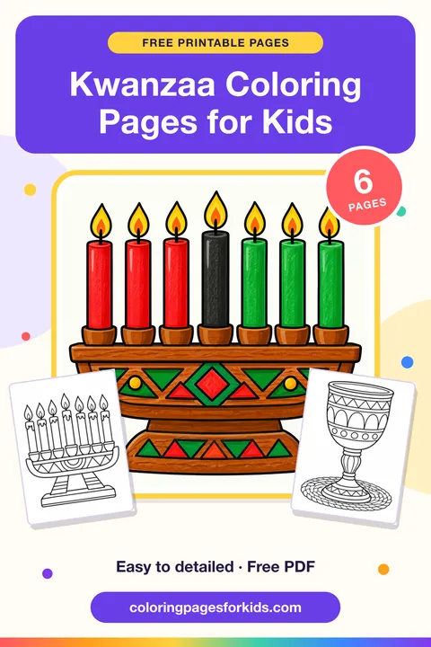 Kwanzaa Coloring Pages for Kids: 6 free printable coloring pages